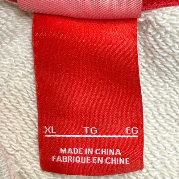 Nike Men's Crewneck Sweater - Gray, Red, and Green - Picture 6 of 9